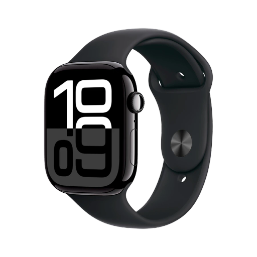 Apple Watch Series 10 GPS, 42mm, Sport Band "Black", S/M, Jet Black